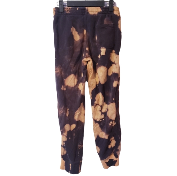 Nike Youth Tie Dye Black & Beige Sweatpants Size Large - Picture 2 of 3